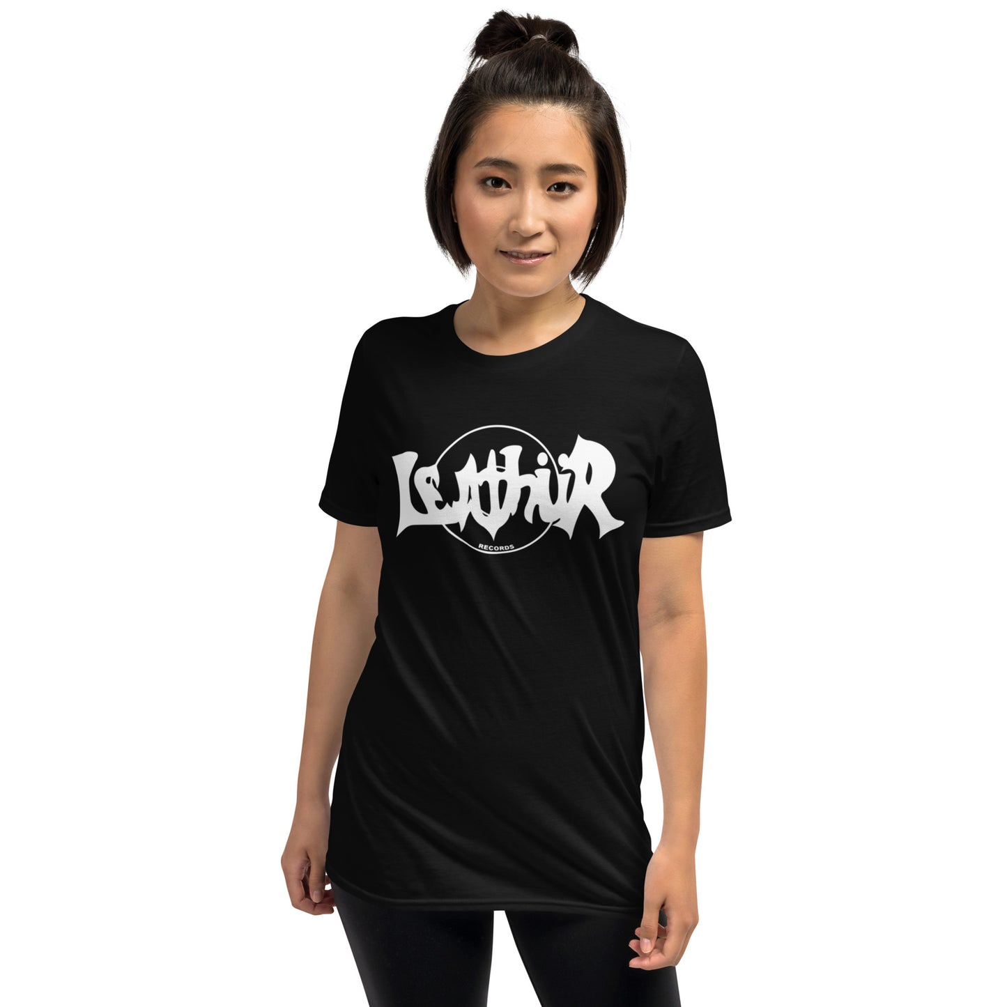 Mötley Crüe Leathür Records Logo Rare Short-Sleeve Unisex T-Shirt