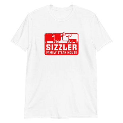 Retro Sizzler Family Steak House Logo Short-Sleeve Unisex T-Shirt