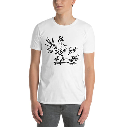 Dali Cock Fight Short-Sleeve Unisex T-Shirt