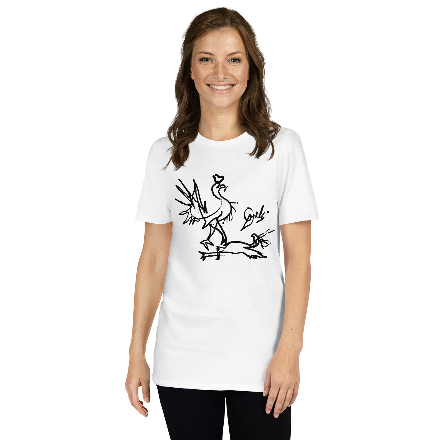 Dali Cock Fight Short-Sleeve Unisex T-Shirt