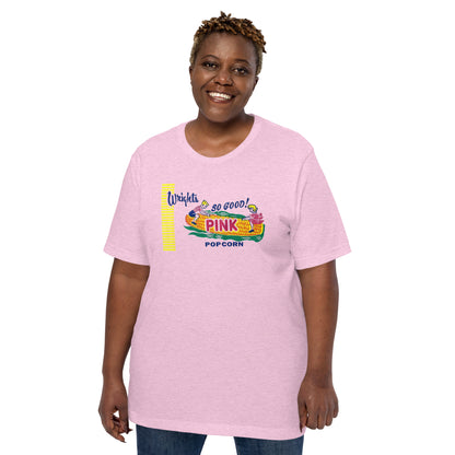 Wright's Pink Popcorn Classic Fair Food Unisex t-shirt